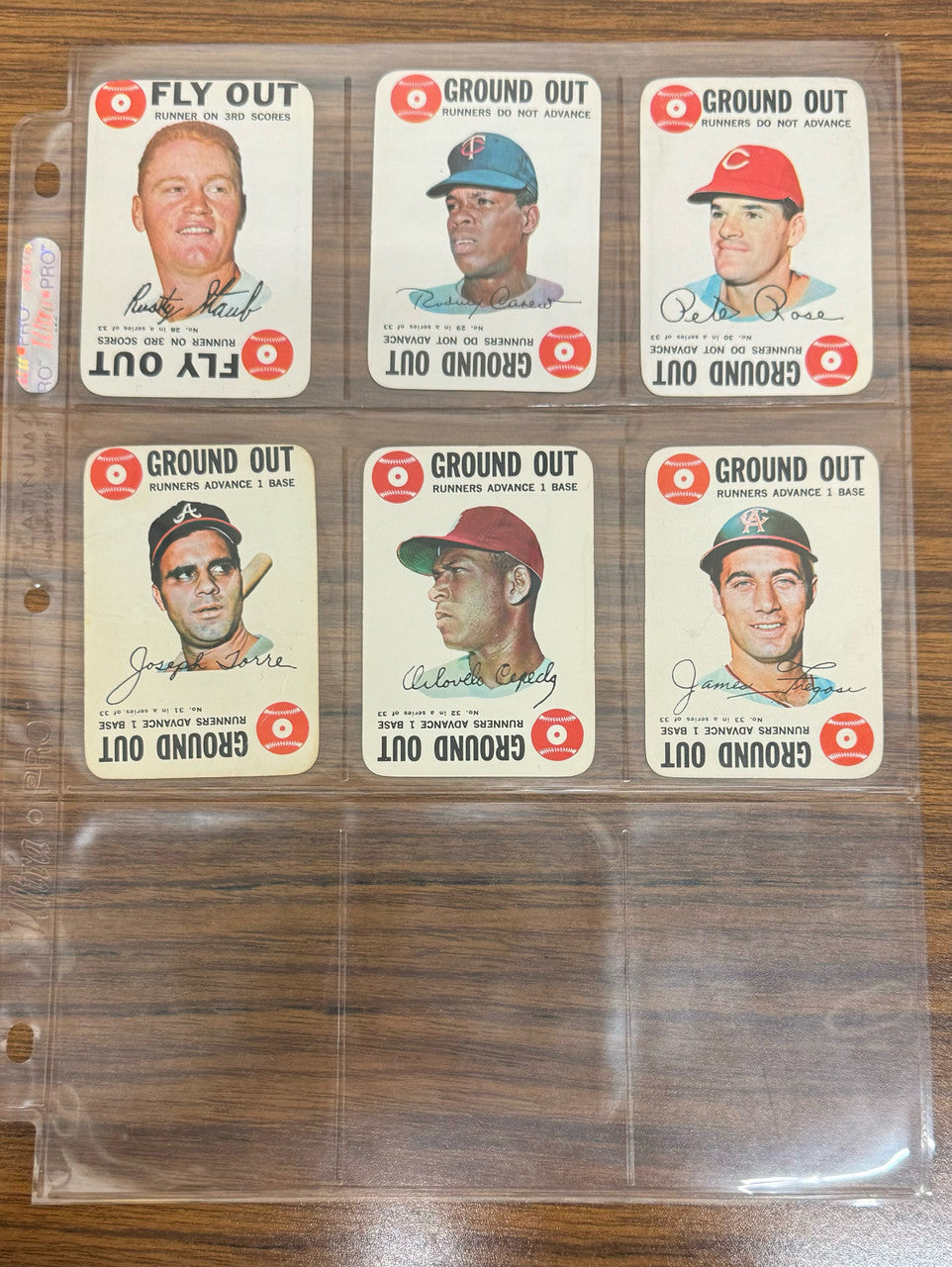1968 Topps Game Baseball Complete Set (33) VG-EX/MT