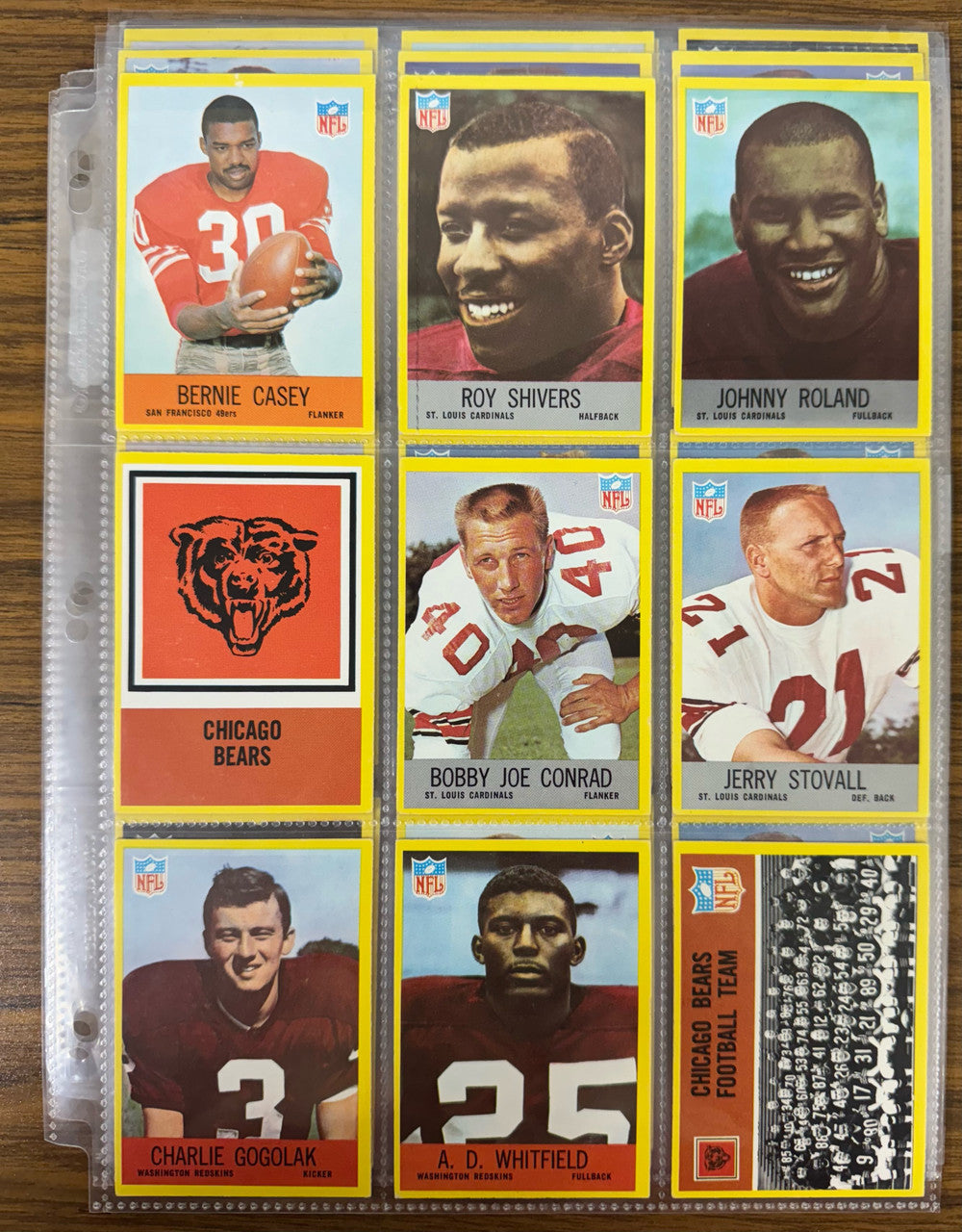 1967 Philadelphia Football Lot of 72 Different w/ Stars EX Overall