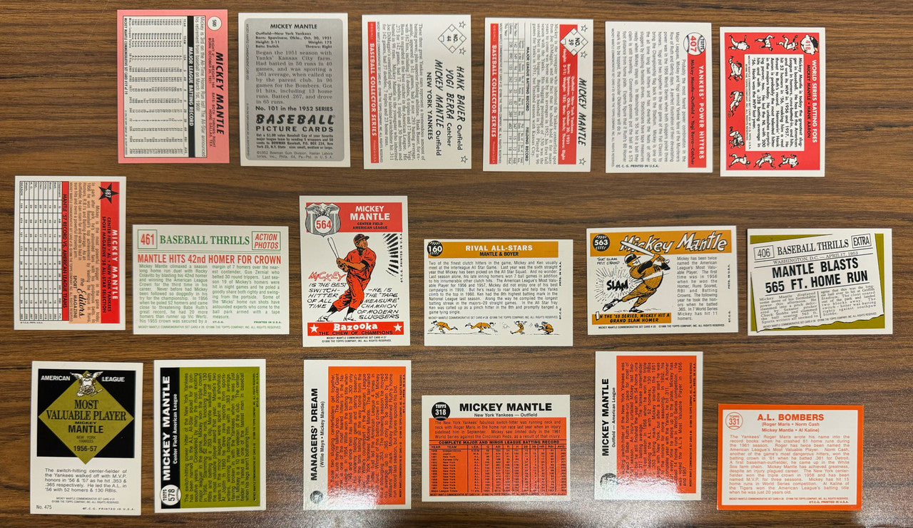 1996 Topps Mickey Mantle Commemorative Set of 36 Cards