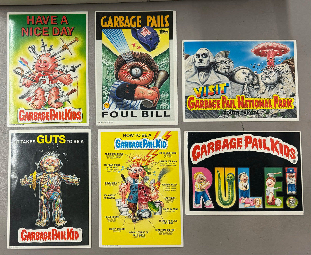 1980's Garbage Pail Kids Lot of 1000+ Cards Posters Case Postcards Empty Boxes
