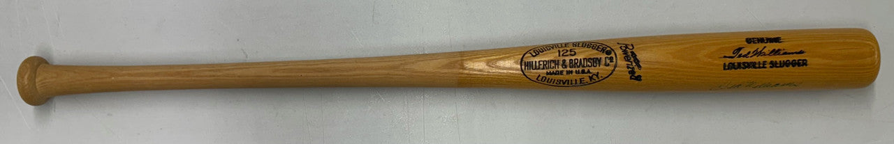 Ted Williams Signed Autographed Louisville Slugger Bat JSA *694