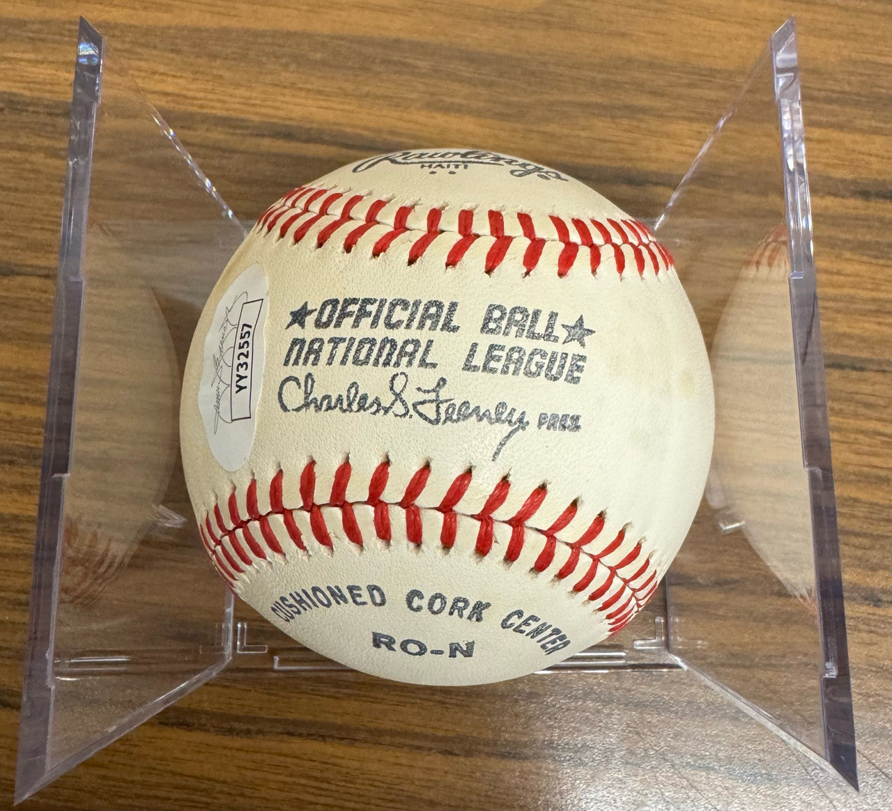 Willie Mays/Monte Irvin Signed Autographed Rawlings Baseball JSA