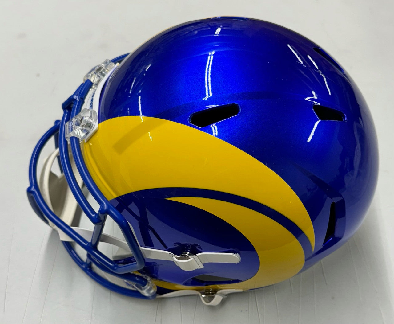 Blake Corum Signed Autographed Rams FS Replica Helmet BAS