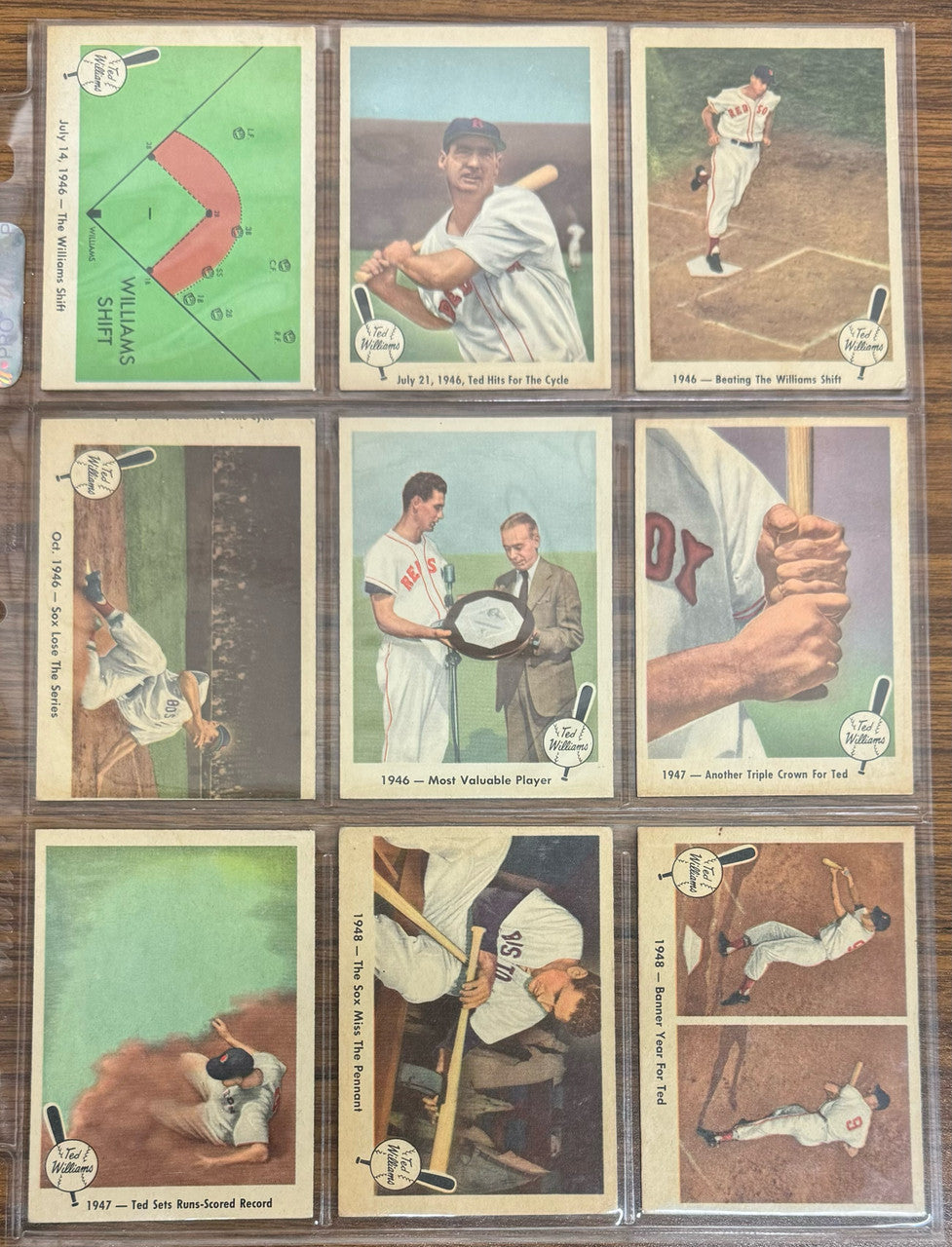 1959 Fleer Ted Williams Baseball Near Complete Set (78/80) EX-EX+