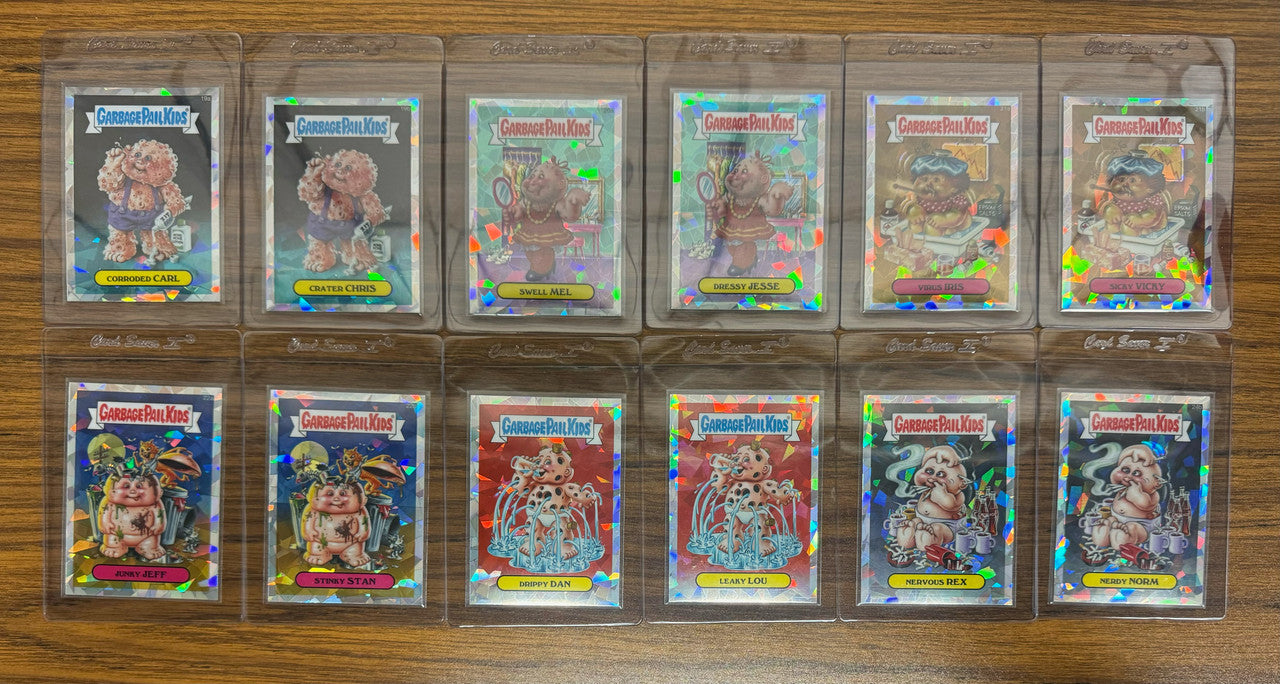 2013 Topps Garbage Pail Kids Chrome Series 1 Atomic Refractor Complete Set (110)