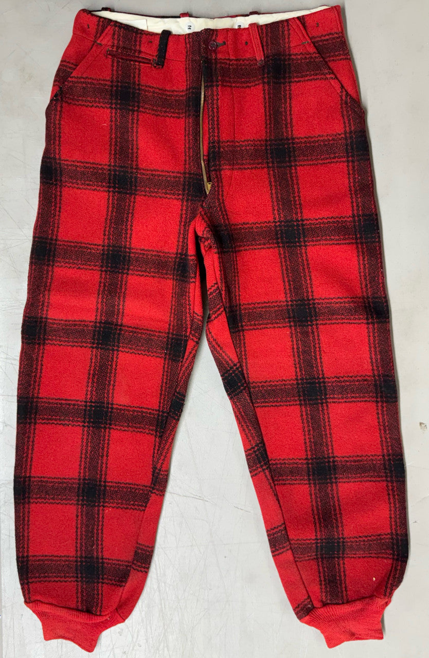 1950s-1960s Hettrick Co. American Field 4 pc Buffalo Plaid Wool Hunting Outfit