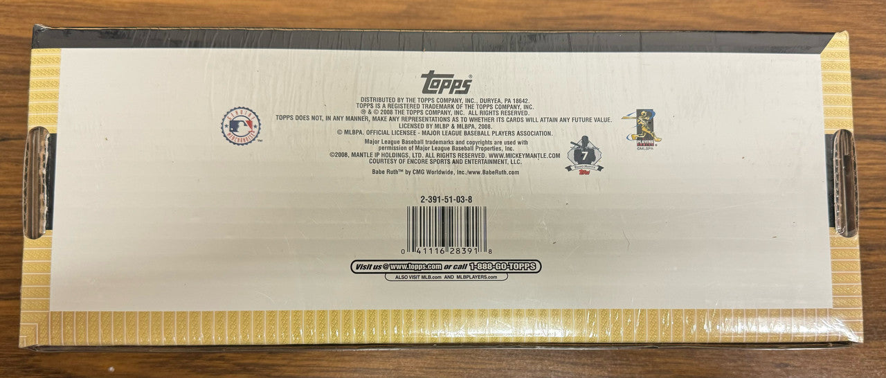 2008 Topps Baseball Complete Factory Set Sealed Babe Ruth