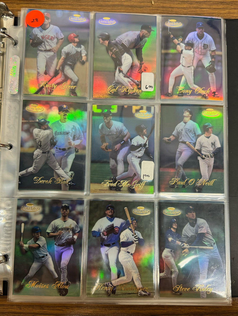 1998 Topps Gold Label Baseball Class 1 Complete Set (100) NM-MT