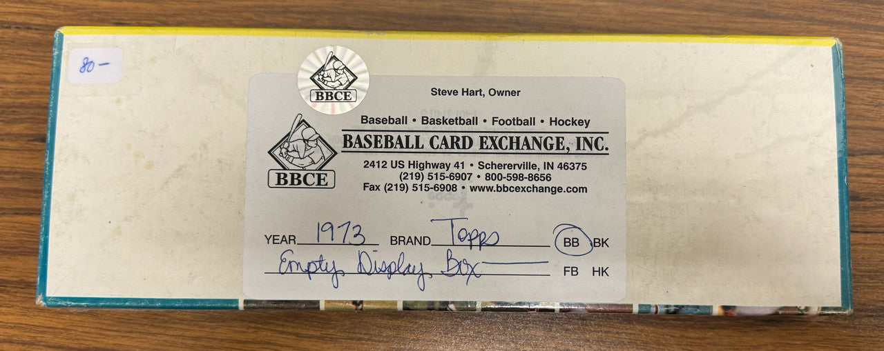1973 Topps Baseball Empty Wax Box BBCE Wrapped
