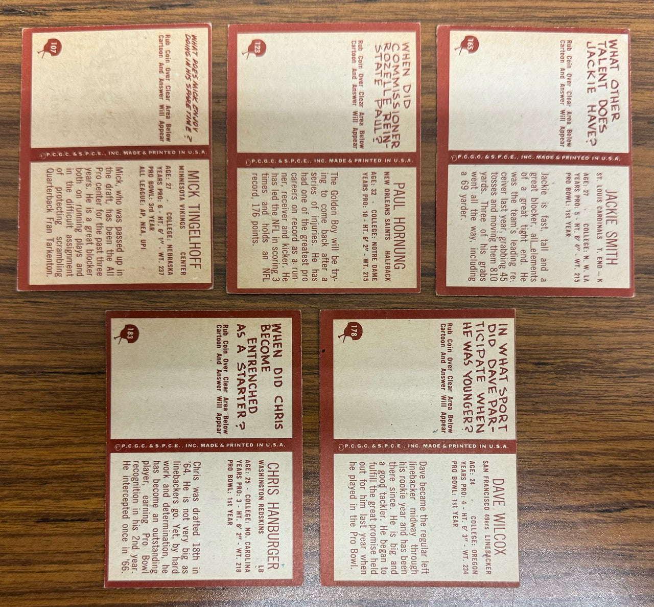 1967 Philadelphia Football Complete Set (198) Overall VG/EX