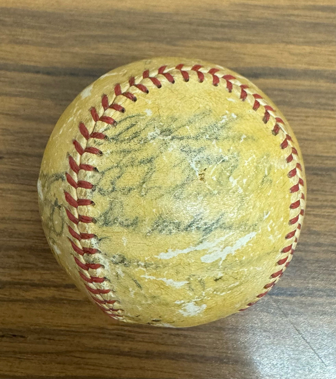 1951 Detroit Tigers Team Signed Autographed Baseball Kell Groth