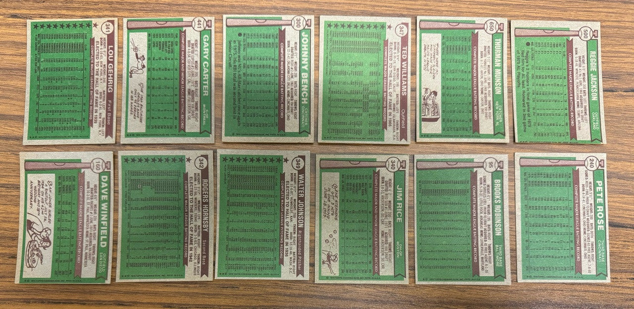 1976 Topps Baseball Near Complete Set 651/660 w/ Traded EX-EX/MT