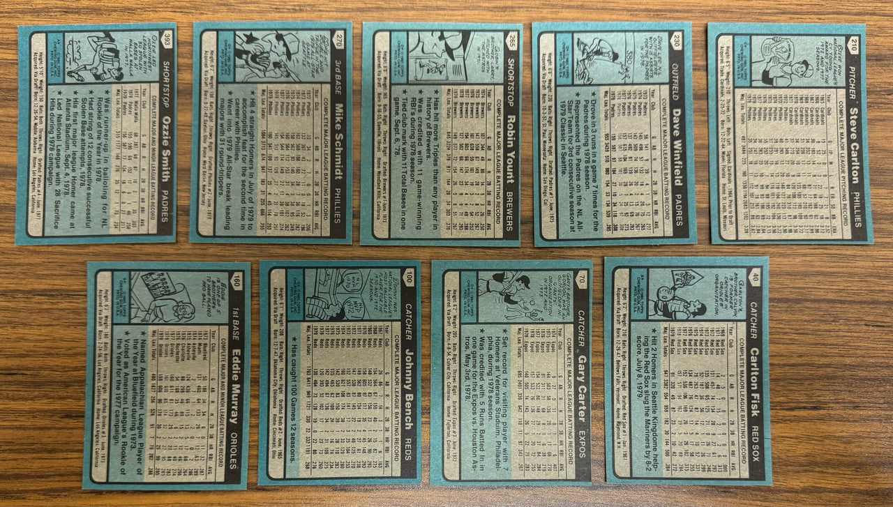 1980 Topps Baseball Near Complete Set 711/726 Henderson RC NM-MT