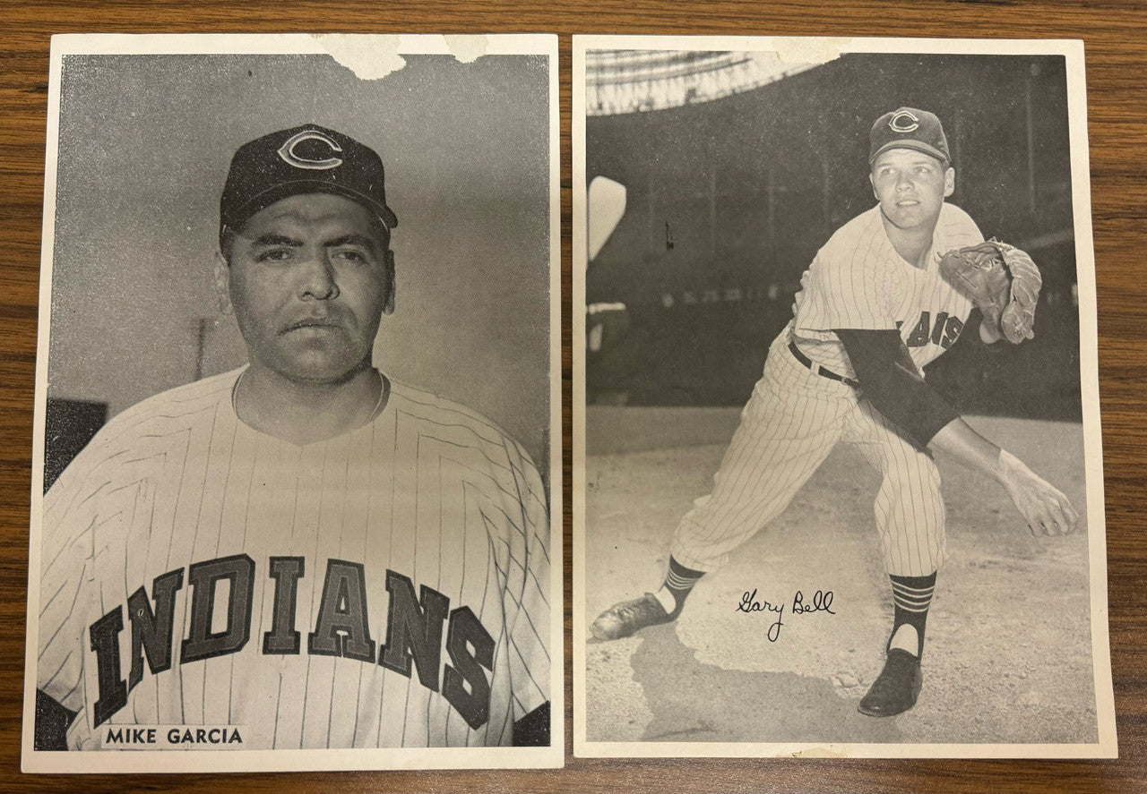 1959 Cleveland Indians Team Issue Photo Lot of 13 Colavito Martin Low Grade