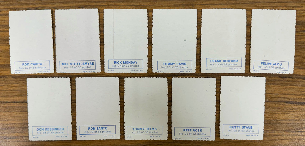 1968 Topps Baseball Deckle Edge Complete Set (33) EX