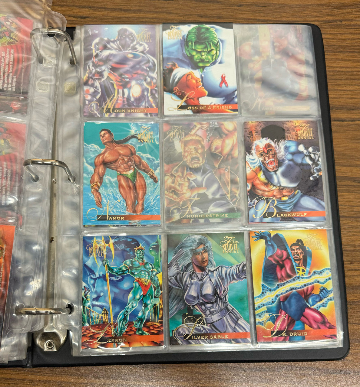 1995 Flair Marvel Annual Binder New Sealed w/ Extra Binder + 67/150 Base Cards