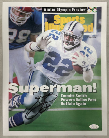 Emmitt Smith Autographed Signed Framed Sports Illustrated Photo 11x14" JSA