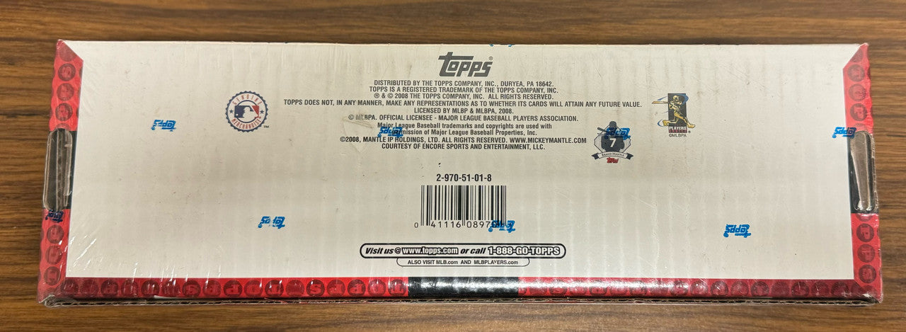 2008 Topps Baseball Complete Factory Set Sealed