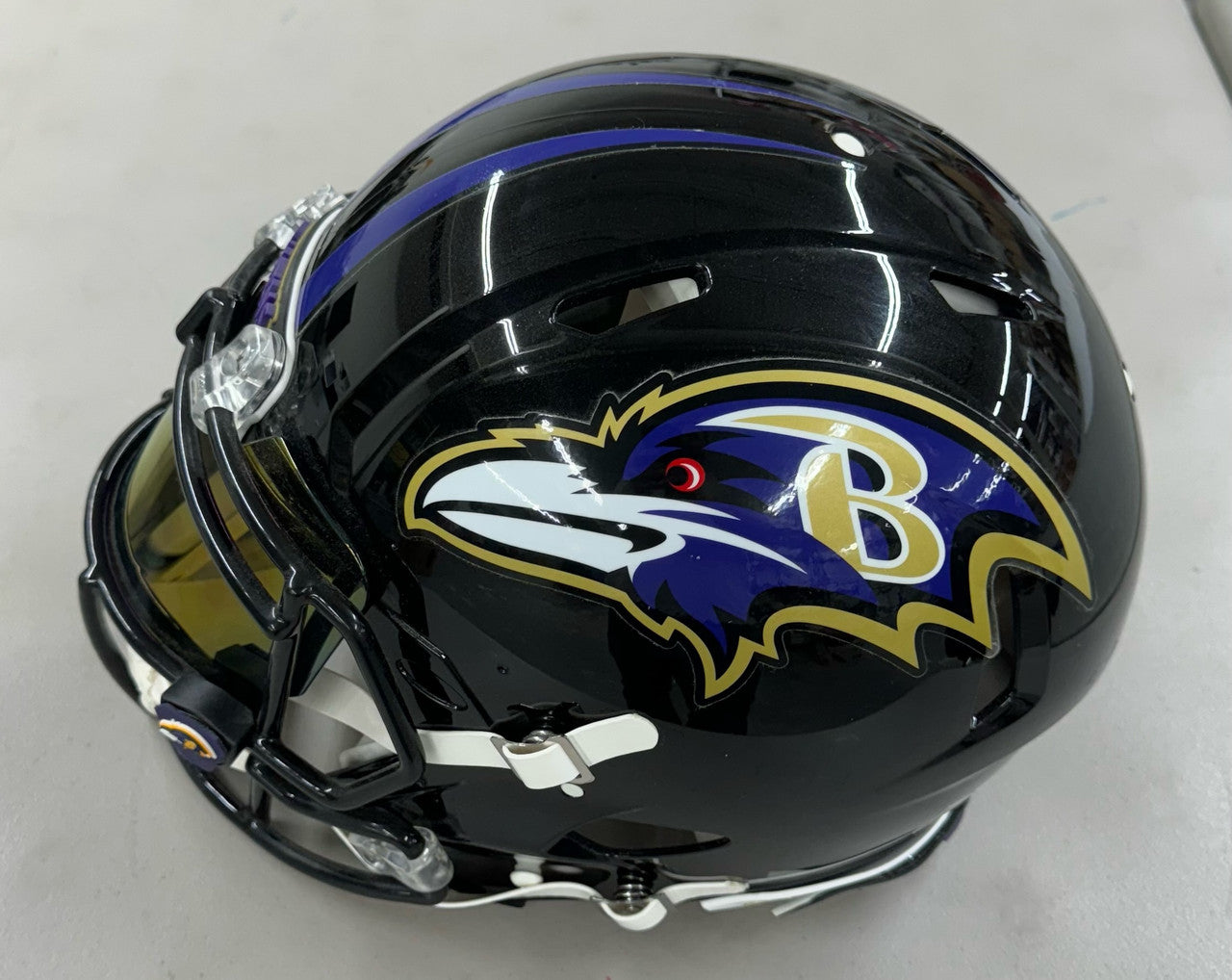 Ray Lewis Signed Autographed FS Authentic Speed Helmet w/ Visor Beckett