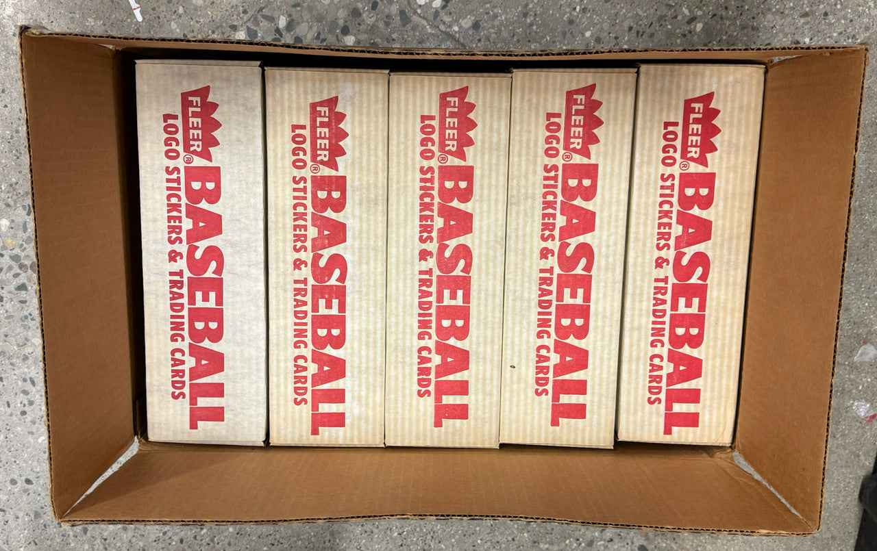 1989 Fleer Baseball Factory Sealed Set Case (15) Opened