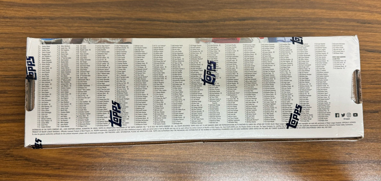 2022 Topps Baseball Complete Factory Set Blue Walmart
