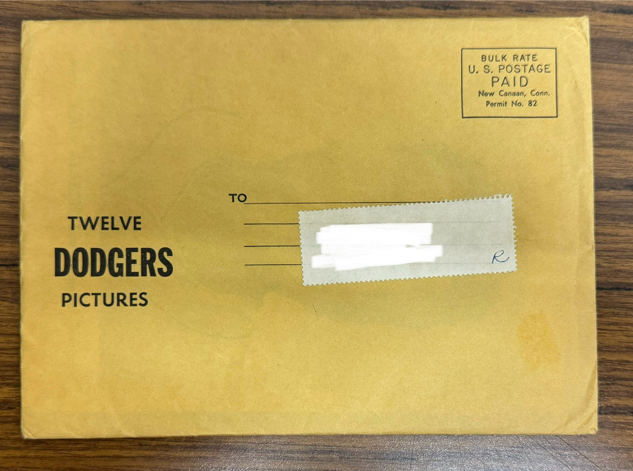 1960s Jay Publishing Los Angeles Dodgers Picture Pack Set (12) in Envelope EXMT