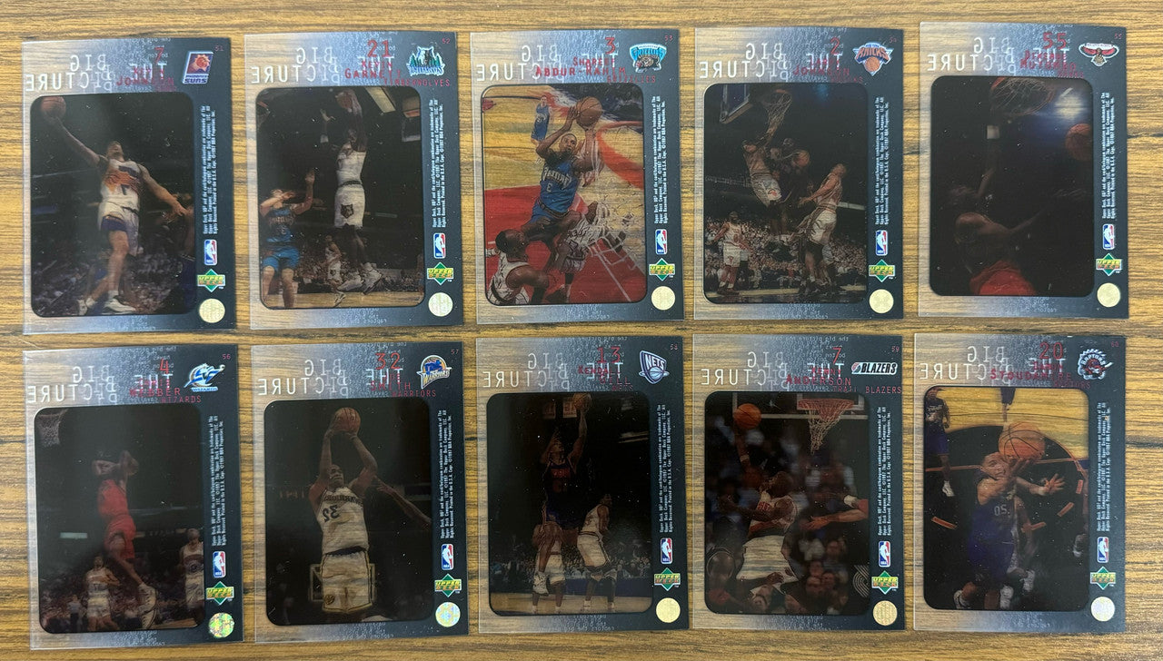 1997-98 UD3 Basketball Complete Set (60) Jam Masters Starstruck The Big Picture