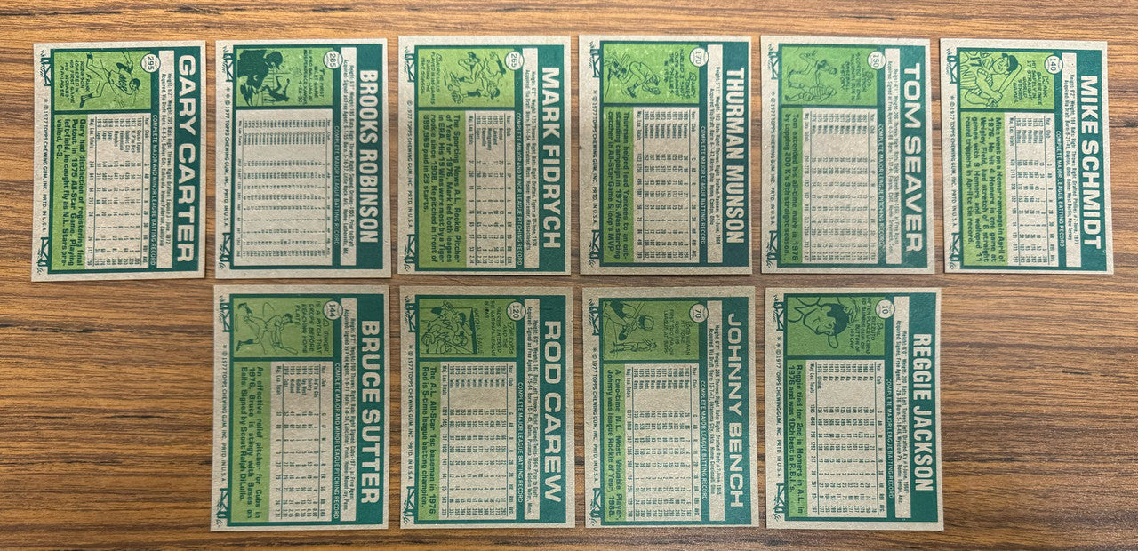 1977 Topps Baseball Complete Set (660) NM/MT Overall
