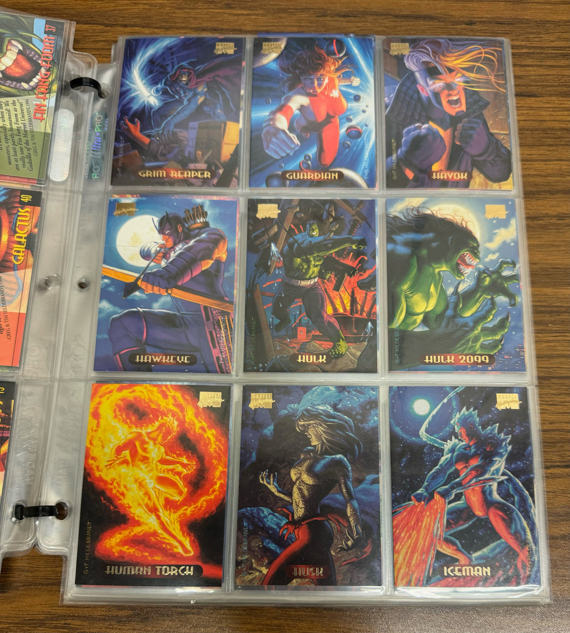 1994 Fleer Marvel Masterpieces Complete Base Set (140) NM