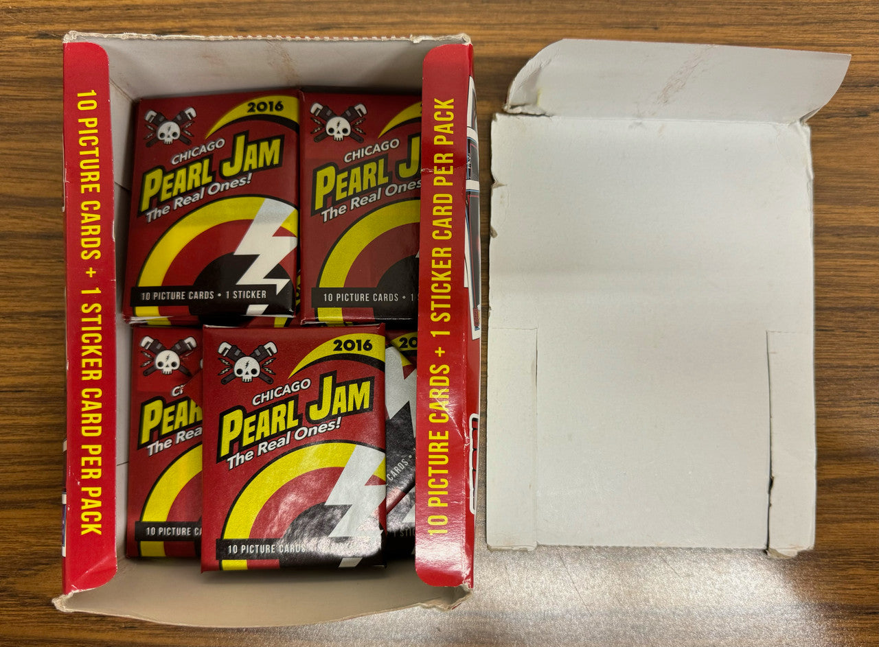 2016 Pearl Jam Chicago Wrigley Field Wax Box w/ 17 Factory Sealed Packs