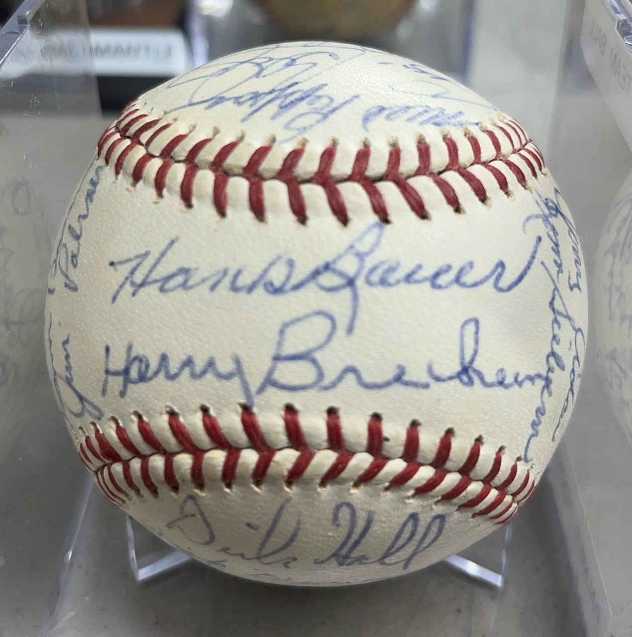 1965 Baltimore Orioles Team Signed OAL Baseball Brooks Robinson Jim Palmer
