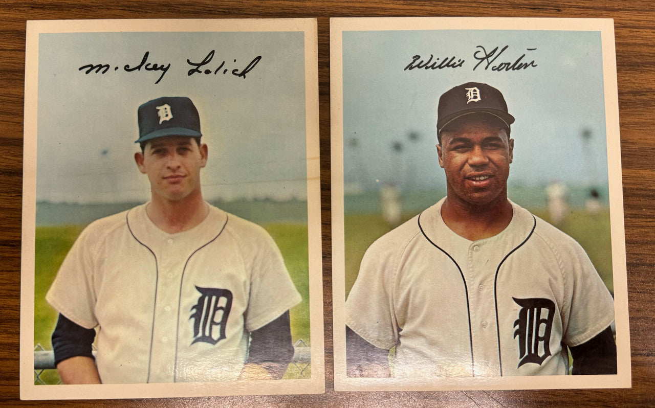 1967 Dexter Press Detroit Tigers Complete Team Set (12) w/ Kaline VG/EX-EX