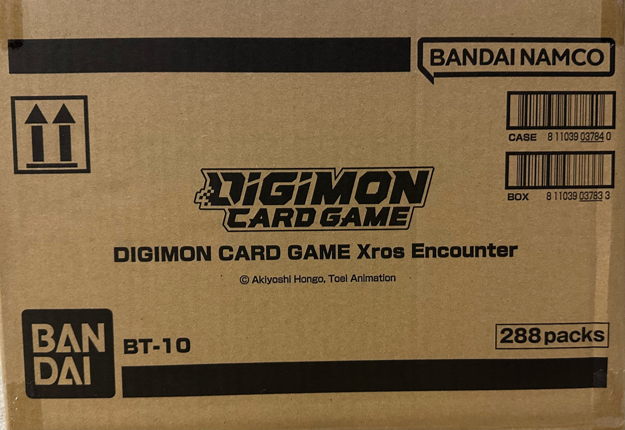 Digimon BT-10 Xros Encounter Booster Box Case (12 Boxes) English
