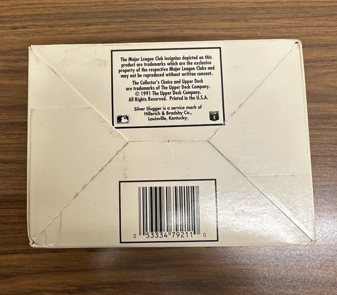 1991 Upper Deck Baseball Jumbo Pack Box (20 Packs)