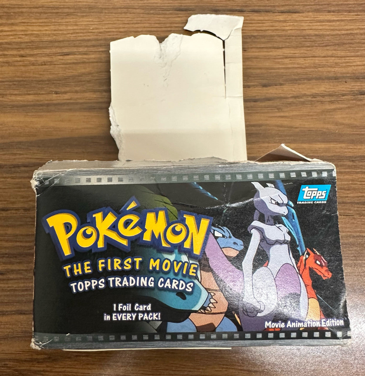 Topps Pokemon The First Movie Trading Card Box: 35 Sealed Packs 5 Black/30 Blue