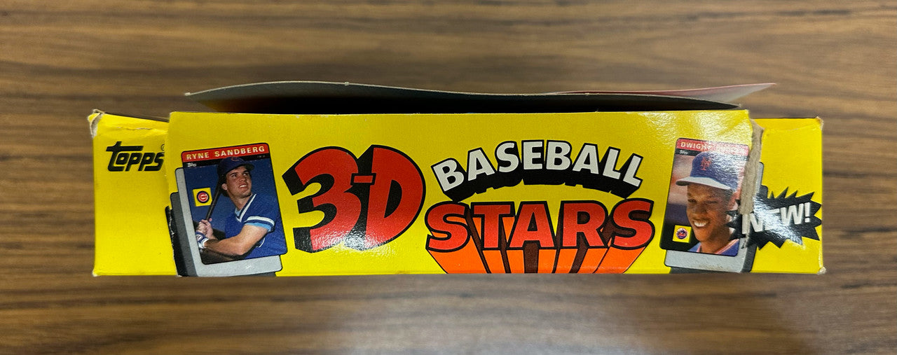 1985 Topps 3D Baseball Stars Box w/ 24 Sealed Packs