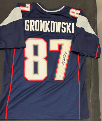 Rob Gronkowski Signed Autographed Custom Jersey Beckett