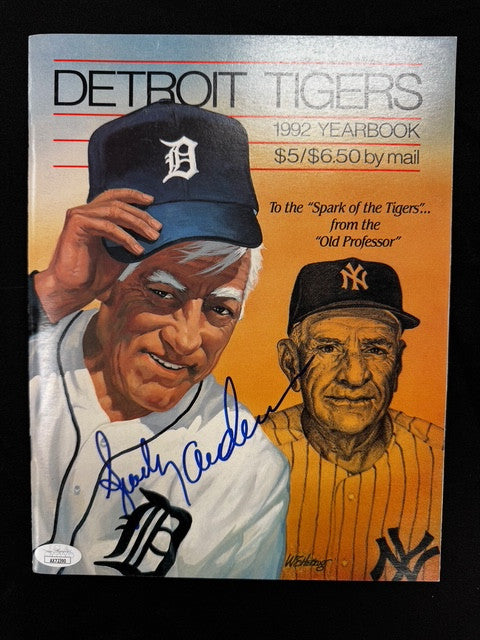 Sparky Anderson Signed Autographed 1992 Tigers Yearbook JSA