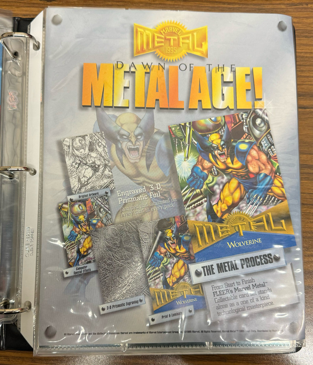 1995 Marvel Metal Inaugural Edition Complete Set in Album W/ Subsets + Extras