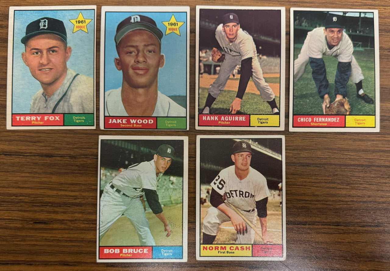 1961 Topps Detroit Tigers Team Set (30) Kaline VG/EX-EX