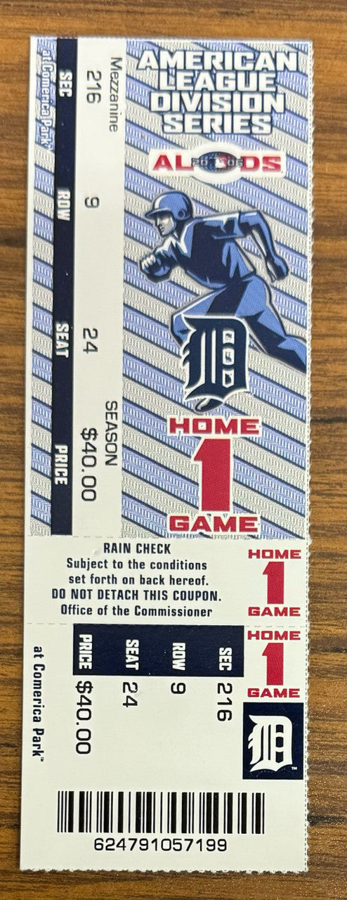2006 MLB Detroit Tigers Playoff/World Series Package (Tickets Program Pin DVD)