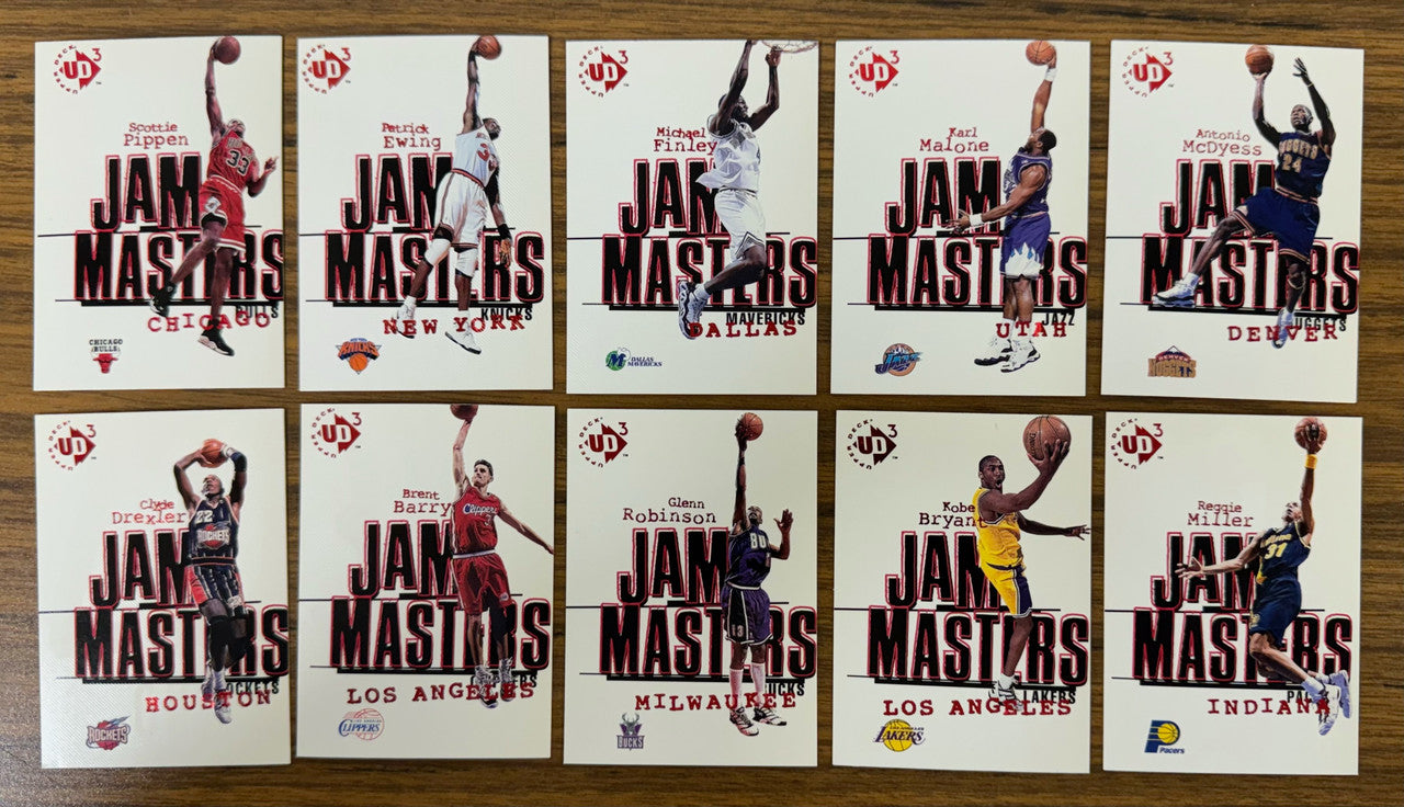 1997-98 UD3 Basketball Complete Set (60) Jam Masters Starstruck The Big Picture