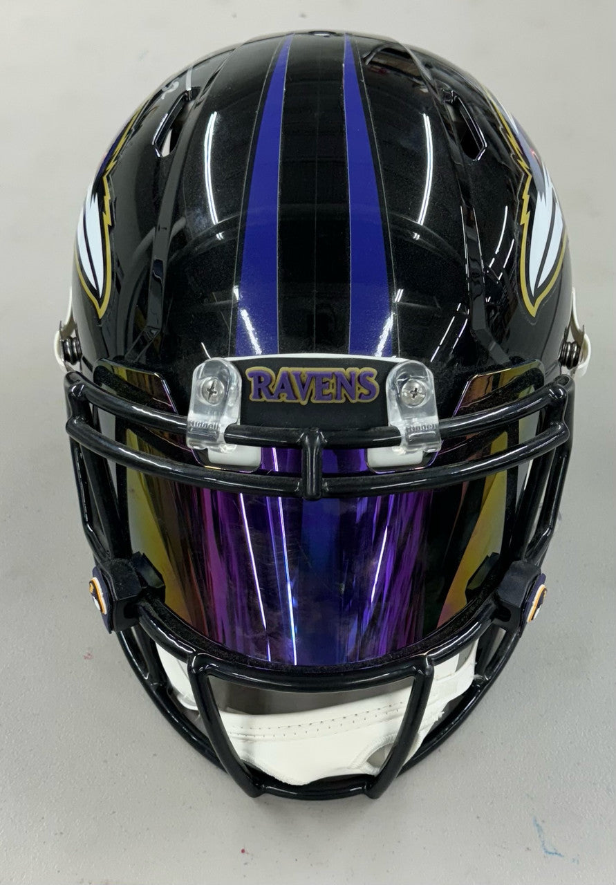 Ray Lewis Signed Autographed FS Authentic Speed Helmet w/ Visor Beckett