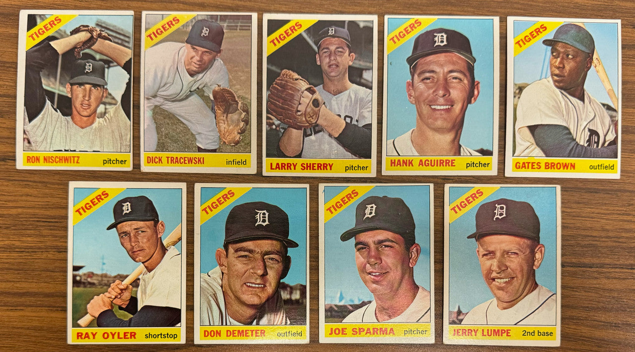 1966 Topps Detroit Tigers Team Set (33) Kaline McLain VG-EX