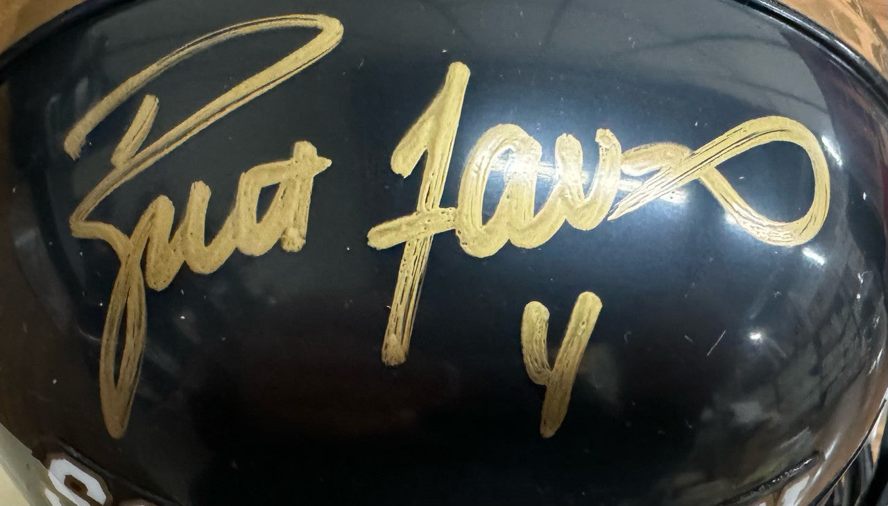 Brett Favre Signed Autographed Ridell Southern Miss Mini Helmet HoF Authentic