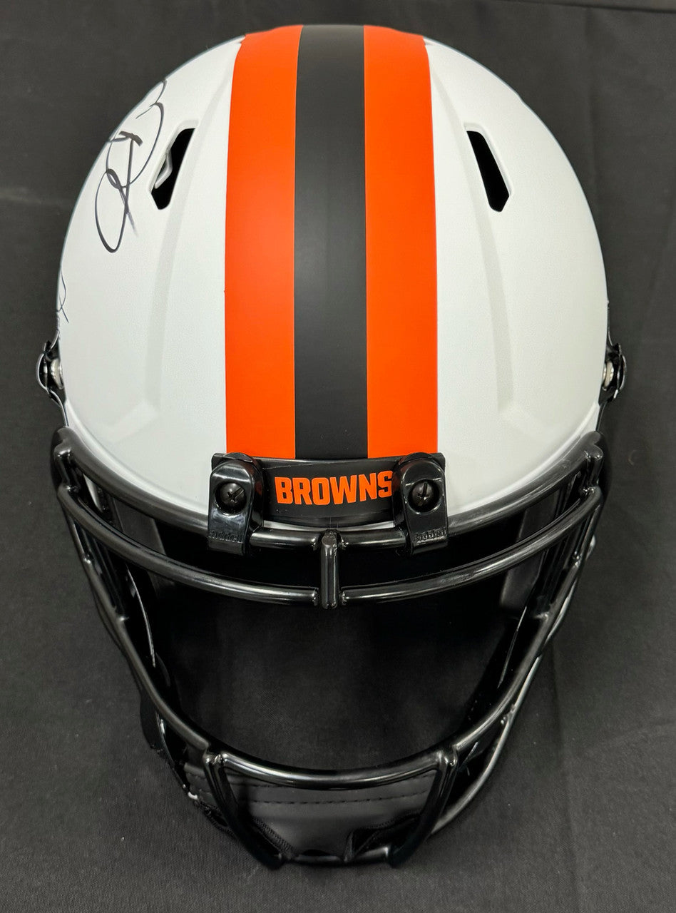 Jarvis Landry Odell Beckham Jr Signed Autographed FS Replica Helmet Beckett