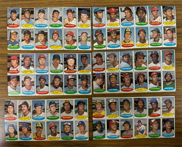 1974 Topps Baseball Stamps Complete Set (240) 24 Panels Sheets NM