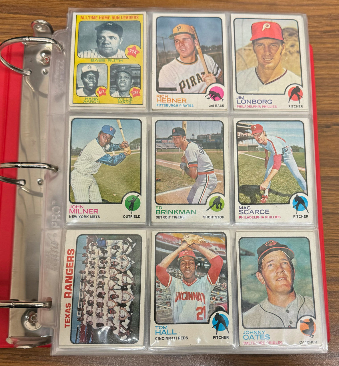 1973 Topps Baseball Near Complete Set 647/660 VG/EX Overall