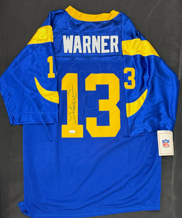 Kurt Warner Signed Autographed Mitchell & Ness Jersey JSA