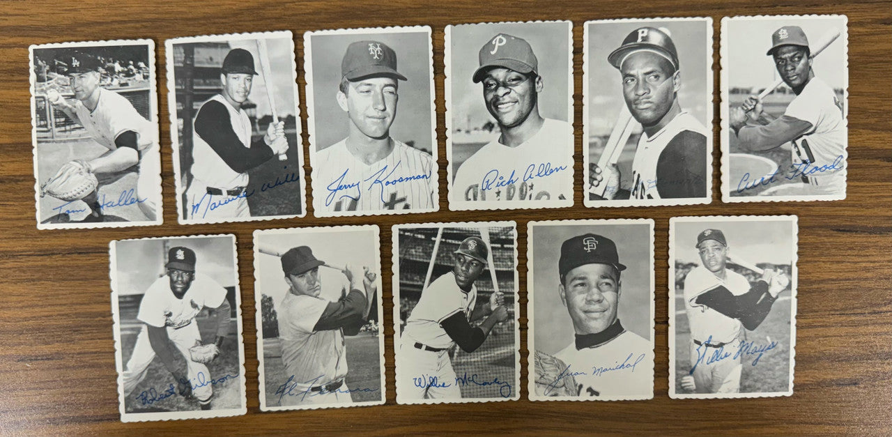 1968 Topps Baseball Deckle Edge Complete Set (33) EX